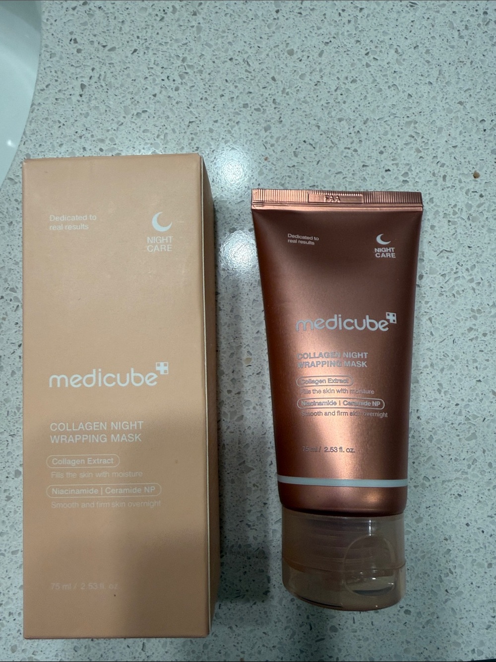 Medicube Collagen Night Wrapping Mask — Rose Gold Hydrating Night Mask 75 ml